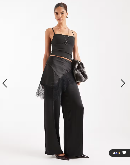 ASOS DESIGN Sculpting cropped cami top in black