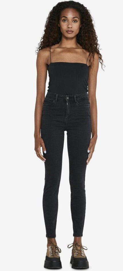 NMAGNES HIGH WAISTED SKINNY FIT JEANS