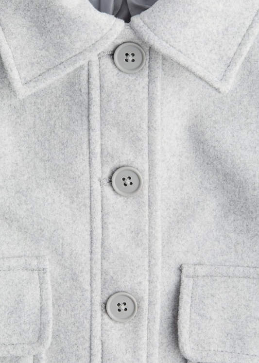 Young - H&M - FELTED SHIRT JACKET