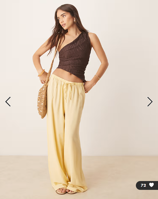 ASOS DESIGN textured one-shoulder top with asymmetric hem and ruching detail in chocolate