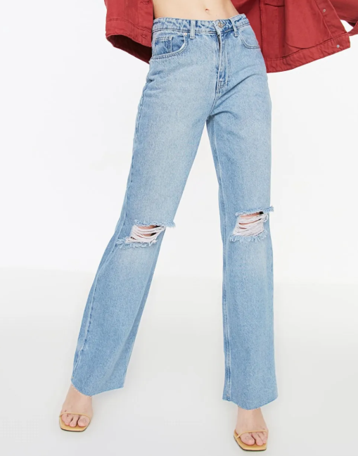 High Waist Leg Jeans