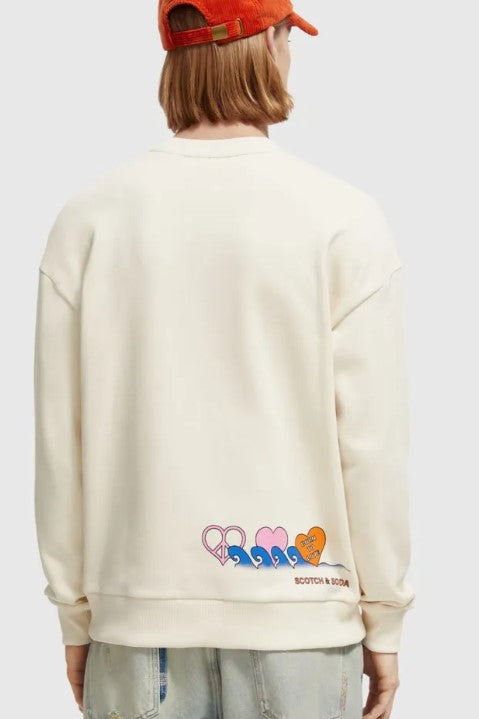 Born To Love - Organic cotton artwork Crewneck sweatshirt