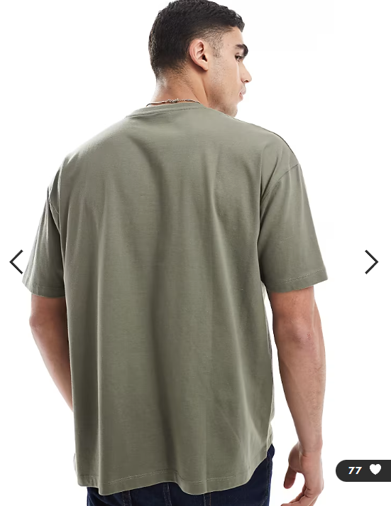 ASOS DESIGN Essentials oversized t-shirt in khaki.