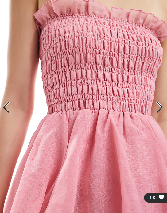 Vero Moda shirred bodice tiered ruffle hem maxi dress in pink