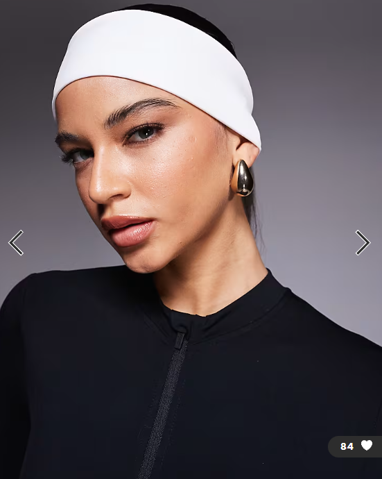 4505 active training headband in white