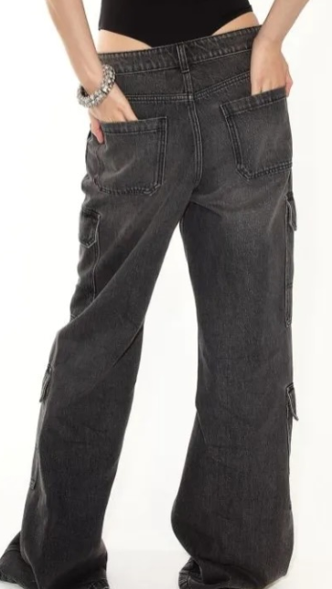 H&M  - Denim Cargo Pants, H&M women