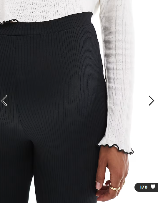Vero Moda Maternity over the bump ribbed flared leggings in black