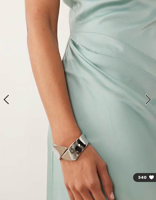 TFNC Bridesmaids satin one shoulder maxi dress in aqua