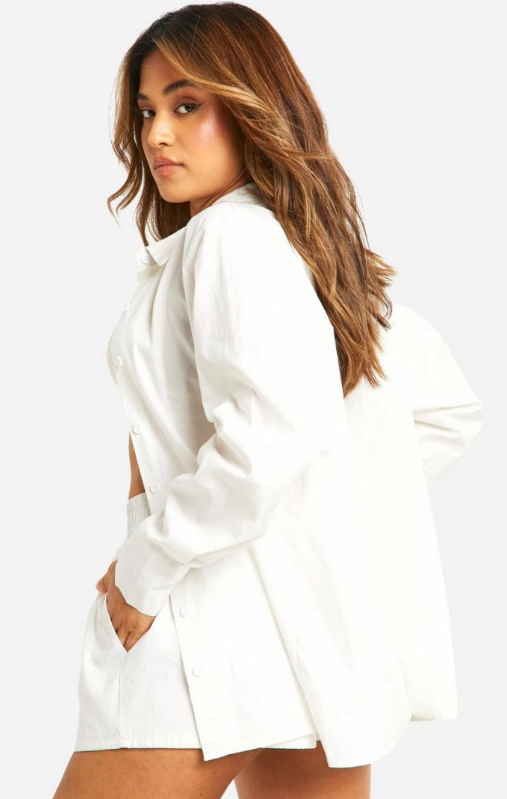 Boohoo Petite Beach Shirt