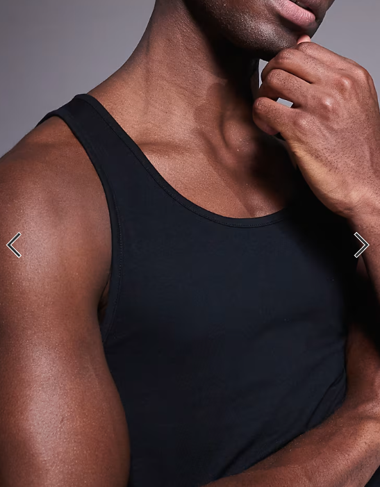 ASOS DESIGN essentials muscle fit vest in black