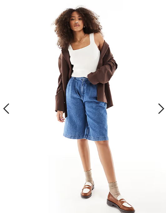 Miss Selfridge compact knit square neck thick strap crop top in cream