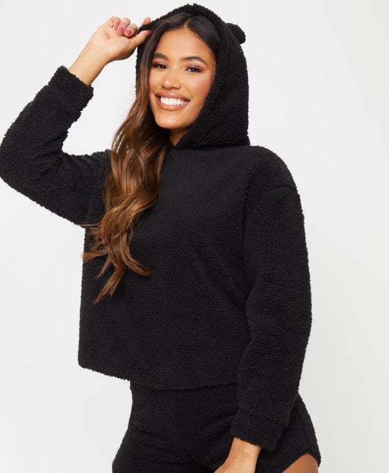 Black Teddy Borg pj sweater