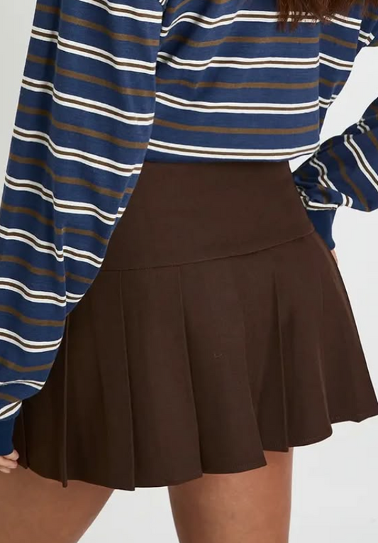 Boohoo Pleated Mini Skirt
