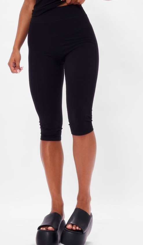 Black Sculpt Pedal Pusher Leggings