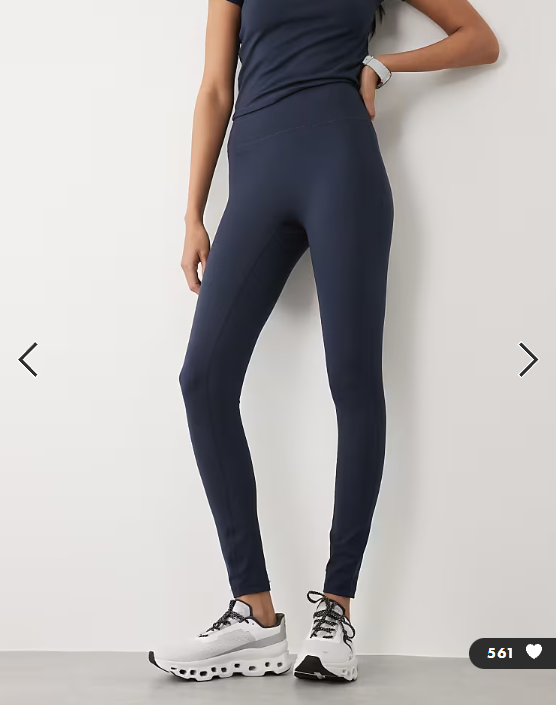 4505 Icon soft touch high waist yoga legging in midnight navy