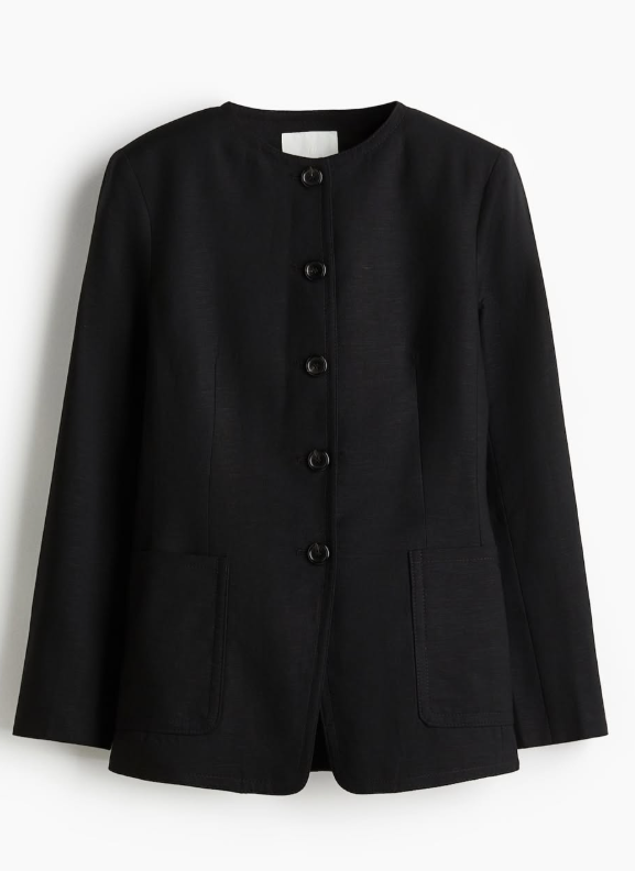 H&M - LINEN-BLEND BLAZER