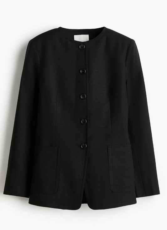 H&M - LINEN-BLEND BLAZER