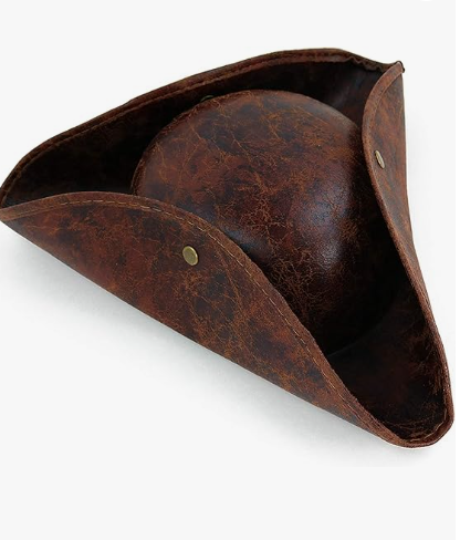 Skeleteen Faux Leather Pirate Hat