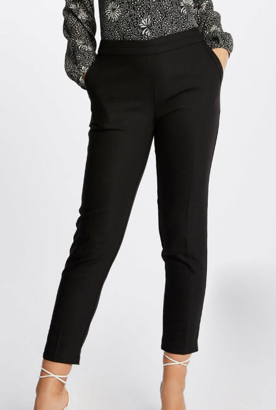 Morgan - Slim Fit Pants - Black - 211-prosy.f