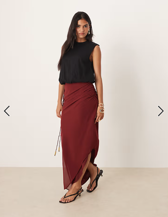 Mango sleeveless bubble hem top in black