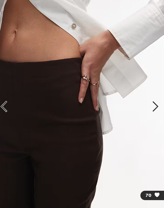 ASOS DESIGN bengaline cigarette pants with side split detail in Purple