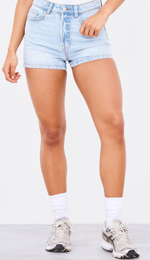 Plt - Light Blue Wash Basic Denim Shorts