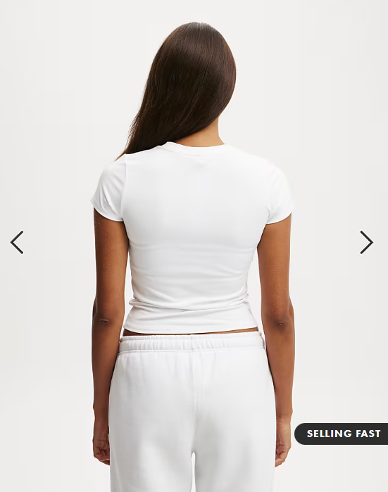 Cotton On Ultra soft fitted tshirt in white