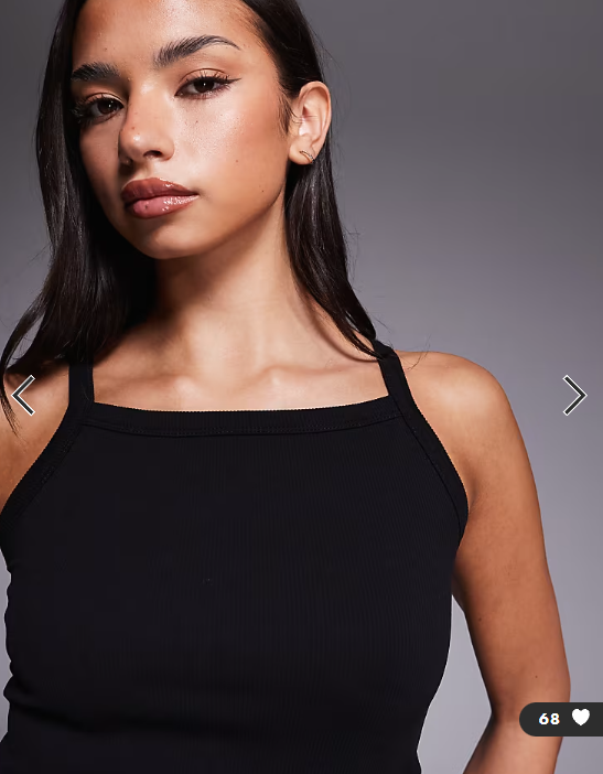 4505 seamless rib high neck 90s active singlet in black
