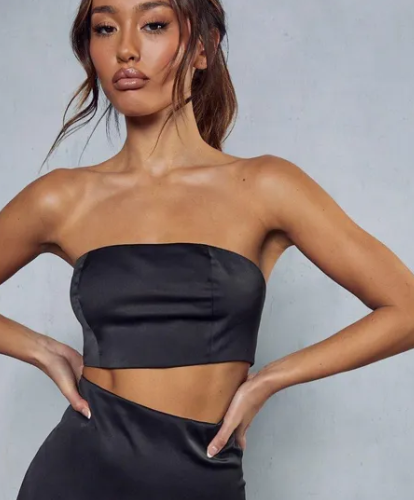 Satin Ruffle Top & Maxi Skirt Co-ord