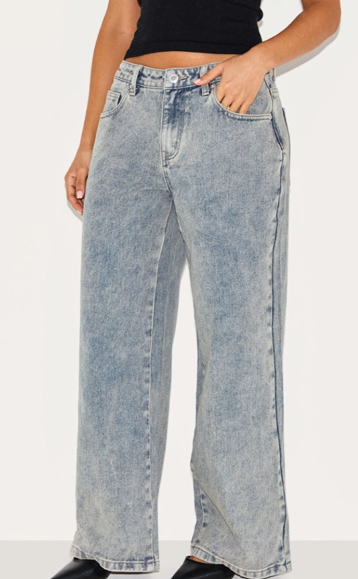 Petite Vintage Wash Washed Low Rise Boyfriend Jeans