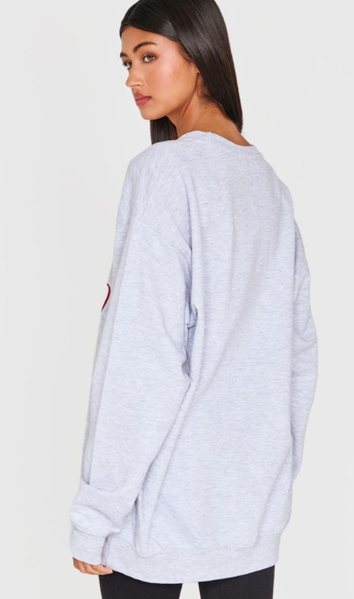 Ice Grey Lakeland Print Sweatshirt