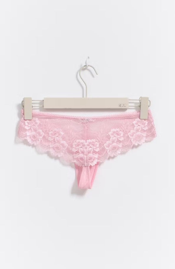 Lace string - Pink