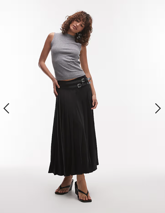 Topshop slim tank in charcoal marl