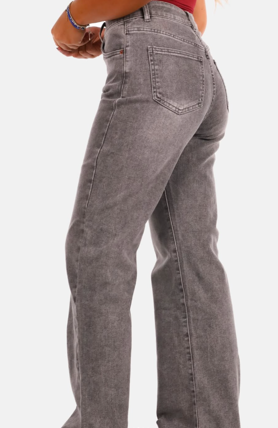 Vs Miss - Wide leg denim wide range grijs