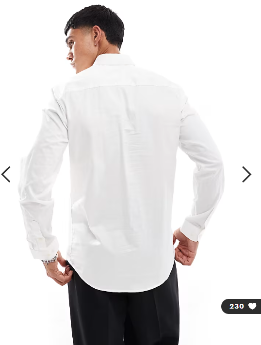 Jack & Jones Premium slim fit shirt in white