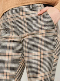 H&M - Beige Dogtoth Slacks