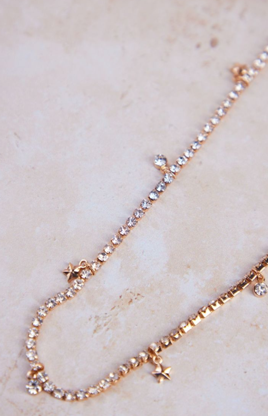 Gold Star Jewelled Sunglasses Chain
