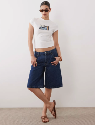 Asos - short sleeve baby tee with new york graphic