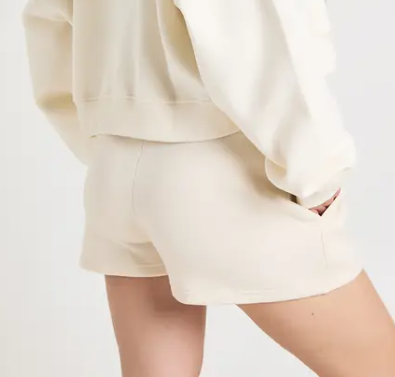 boohoo Petite High Waist Sweatshort With Internal Drawcord