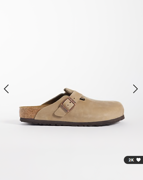 Birkenstock Boston oiled leather clogs in tobacco