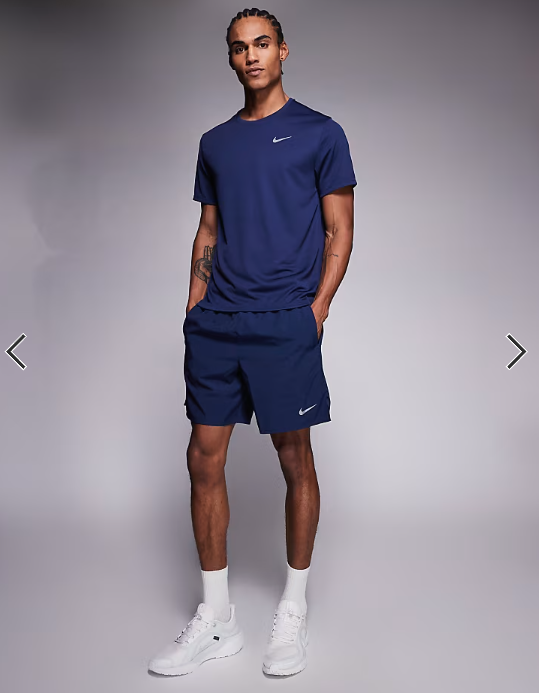 Nike Running Miler Dri-FIT t-shirt in navy