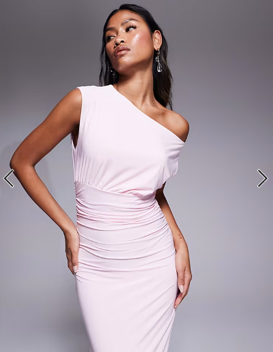 Fashionkilla double sculpted slinky sleeveless pink