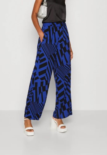 YAS ZIGSA PANT - Trousers - clematis blue