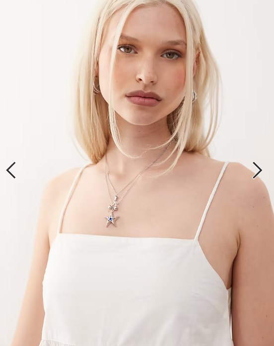 COLLUSION cami mini smock dress in white