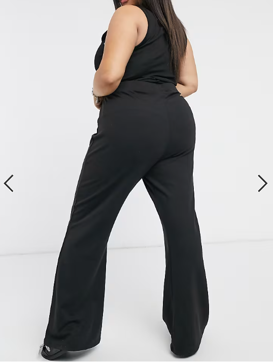 Asos - Only Curve flared trouser in black