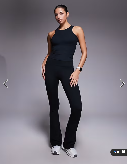 4505 plush lightweight ribbed racer vest with inner bra and removeable padding in black