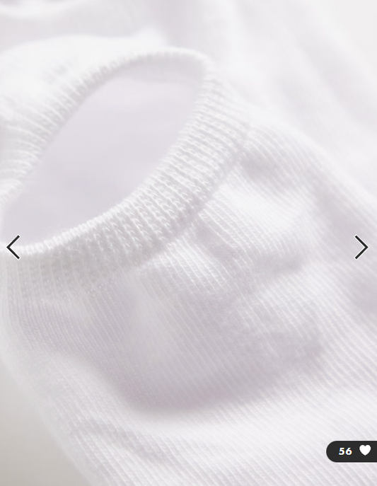 Pieces 2 pack trainer socks in white