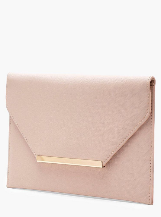 Boohoo Crosshatch Clutch Bag