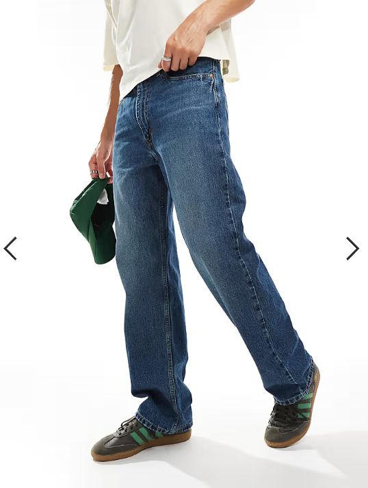 Levi's 565 '97 loose straight fit jeans in mid blue