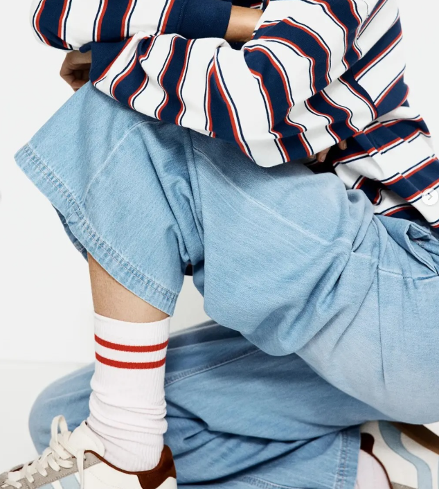 H&M Denim Drawstring Trousers